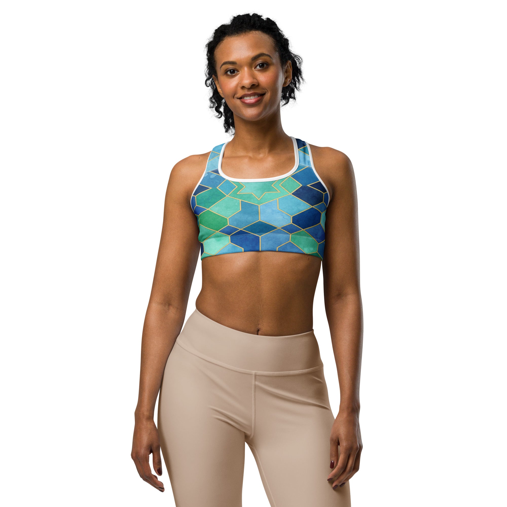 Ocean Blues Sports Bra | GearBunch