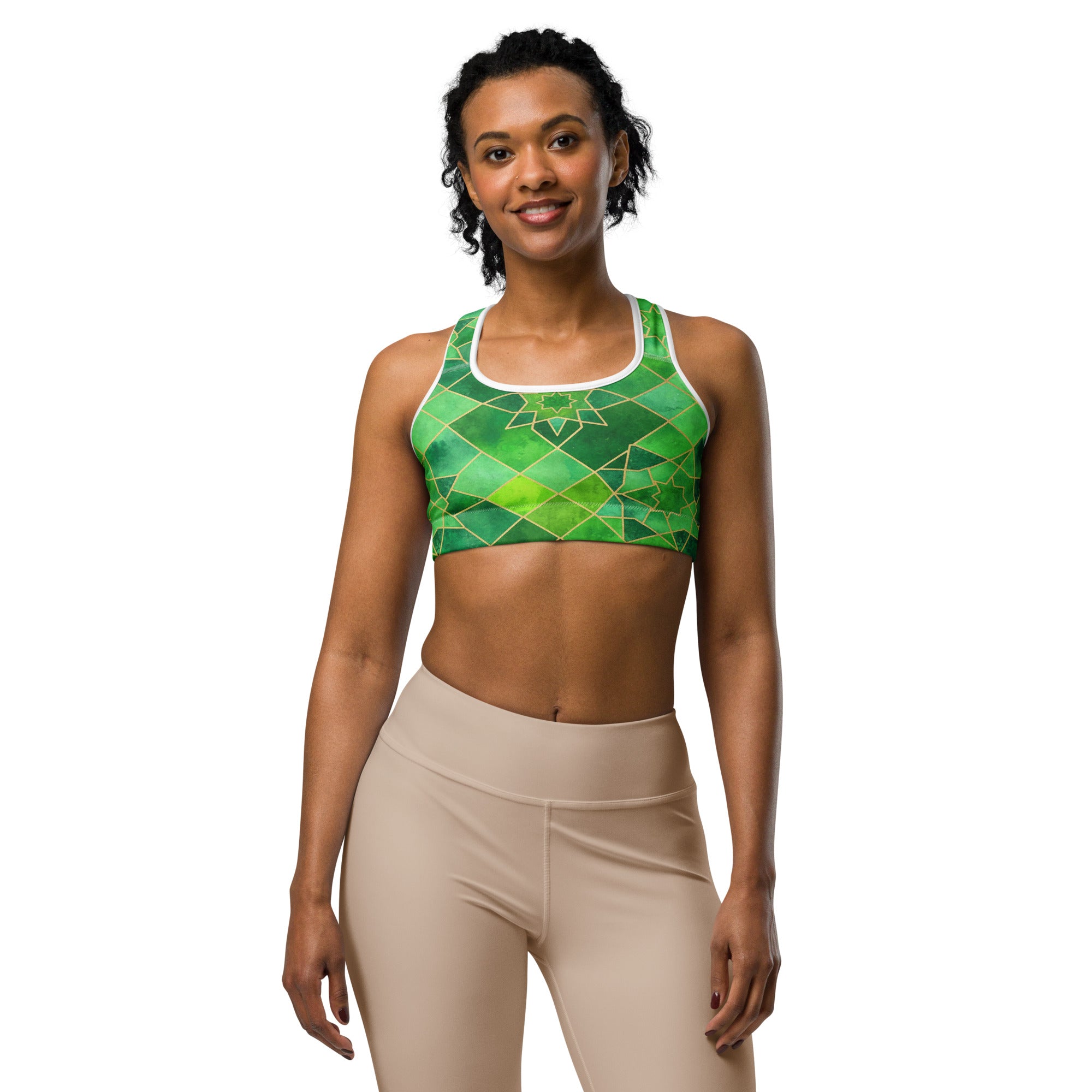 Emerald Jewel Sports Bra | GearBunch