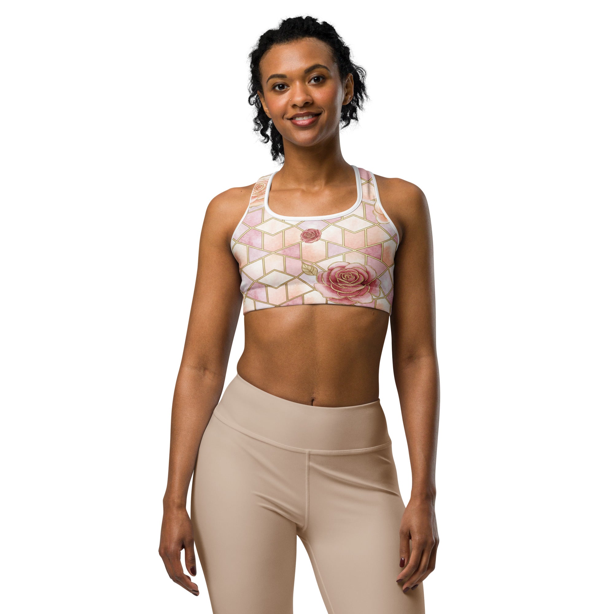 Rose Quartz Sports Bra | GearBunch