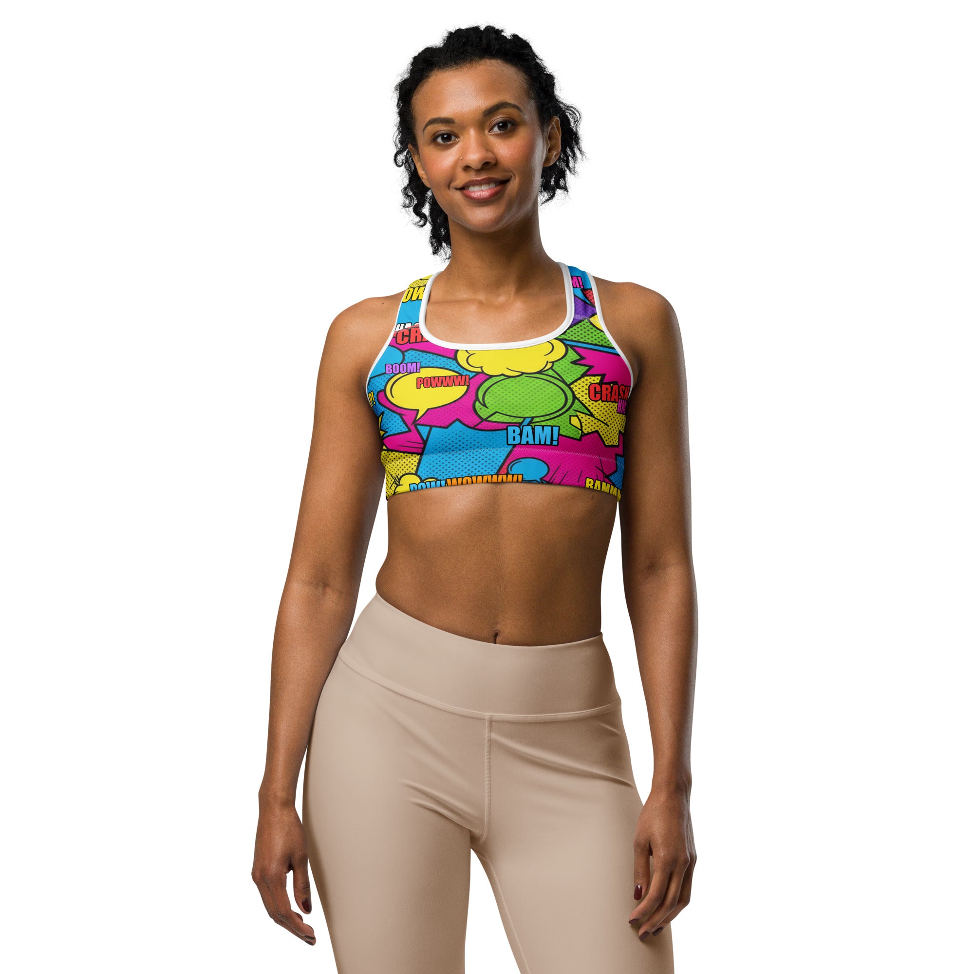 Comic Strip Retro Sunday Sports Bra | GearBunch