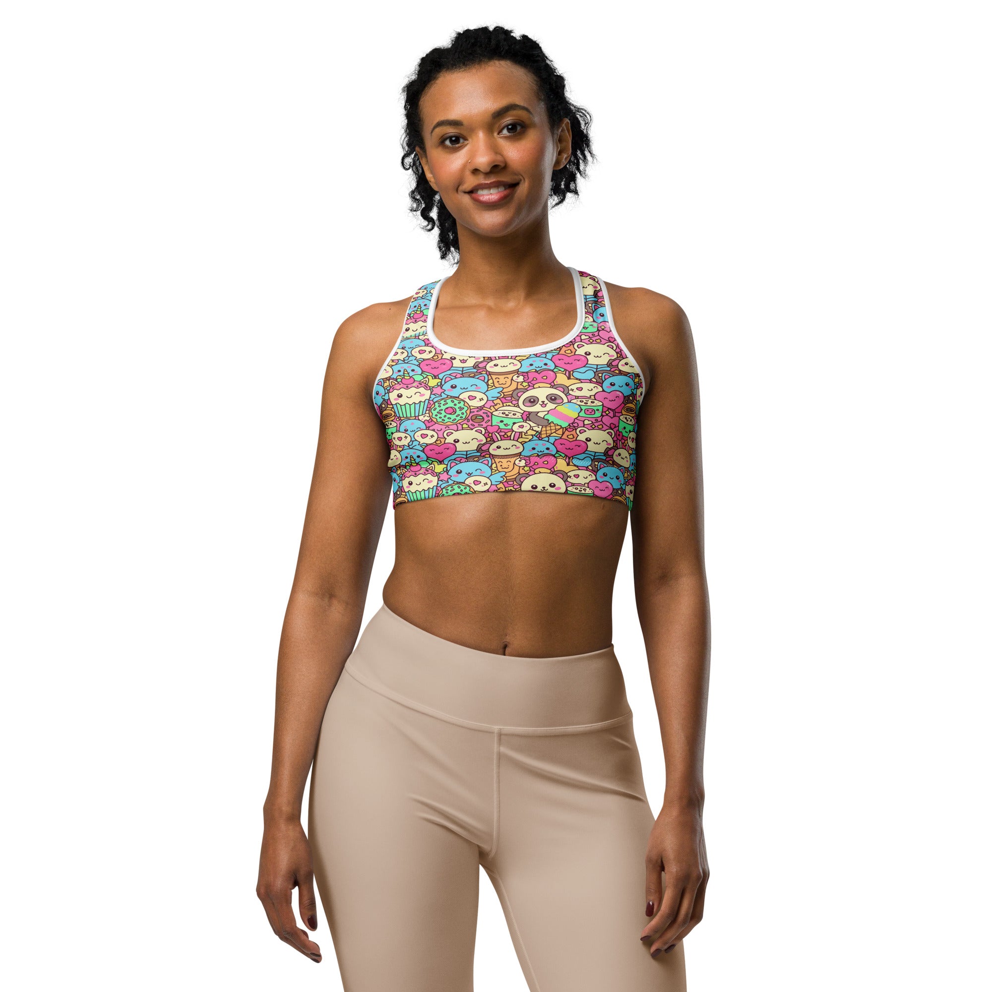 Kawaii Sweet Treats Sports Bra | GearBunch