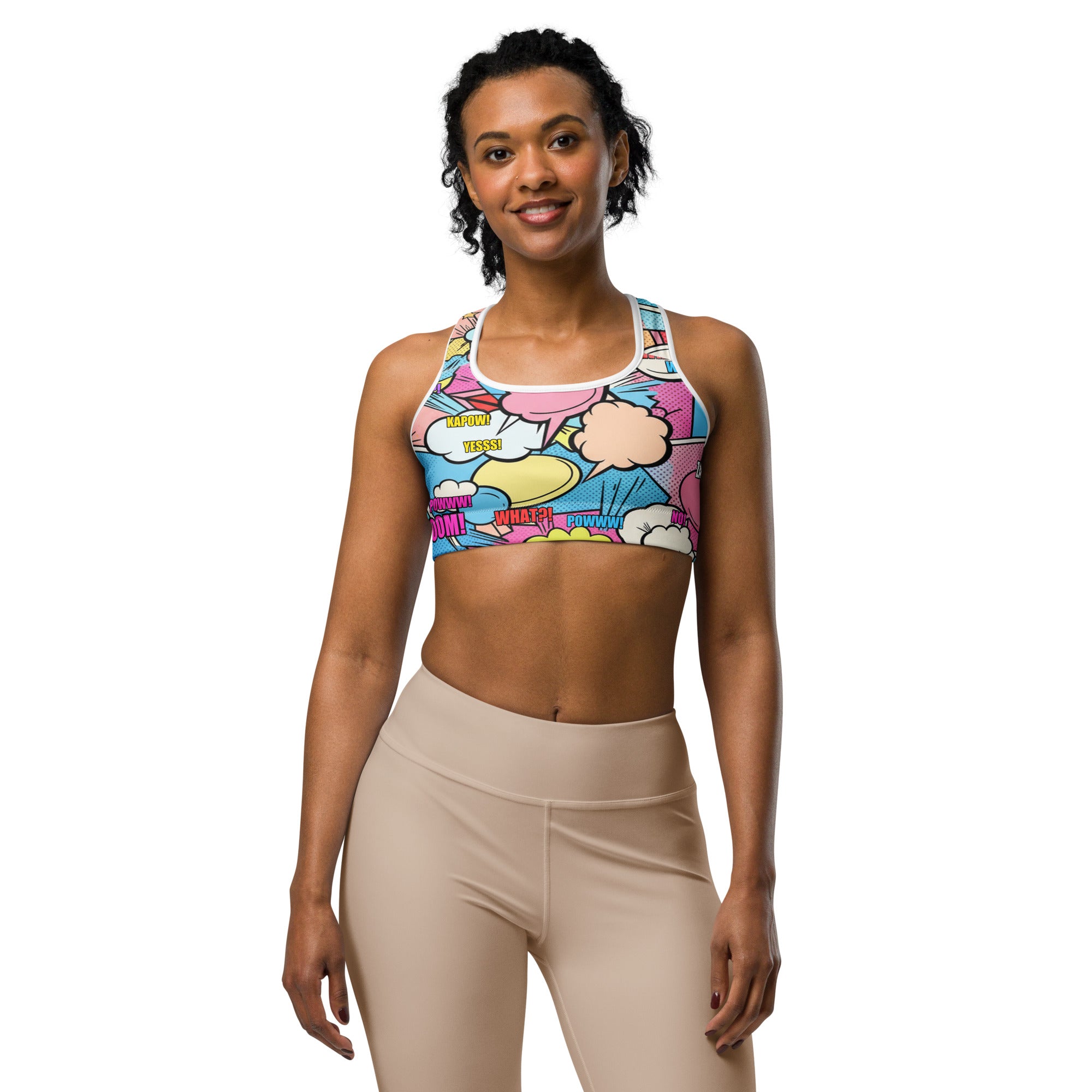 Comic Strip Kawaii Cute Sports Bra | GearBunch