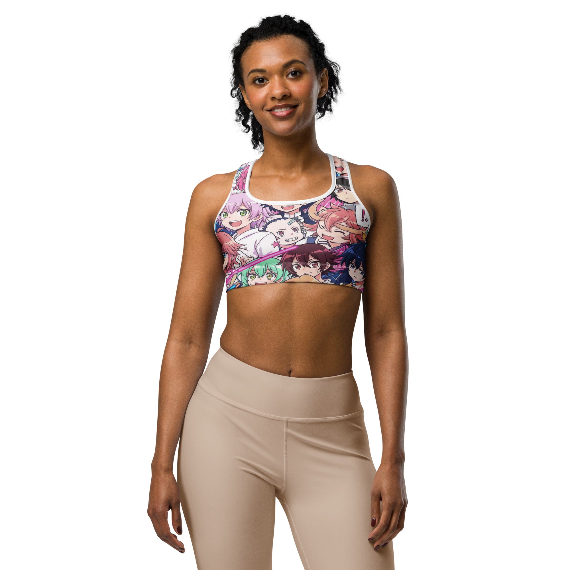 Anime Collage Sakura School Sports Bra | GearBunch