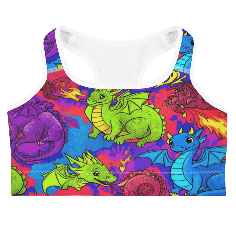 Vibrant Dragon Fantasy Sports Bra | GearBunch