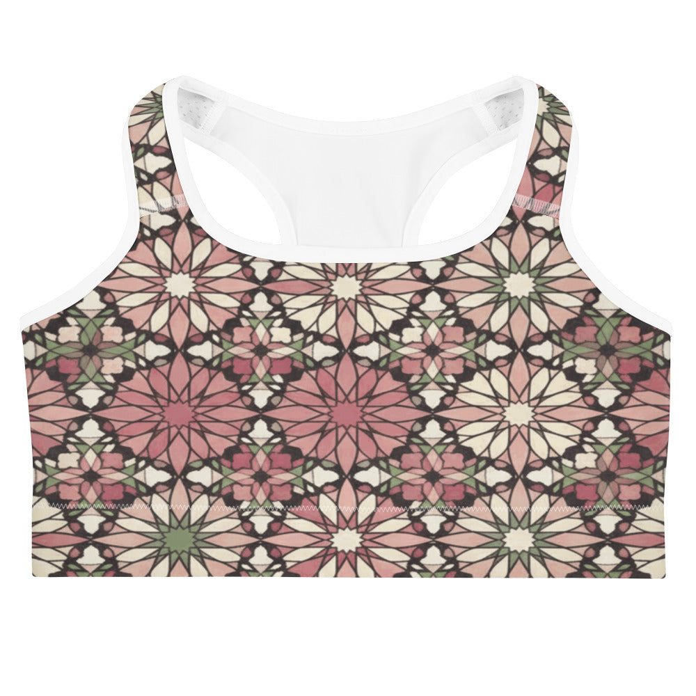 Zellige Rose Garden Sports Bra | GearBunch