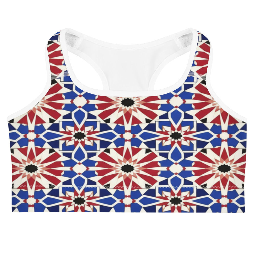 Zellige Sapphire Ruby Sports Bra | GearBunch