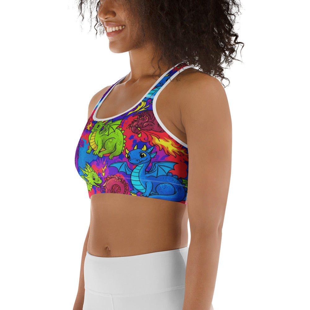 Vibrant Dragon Fantasy Sports Bra | GearBunch