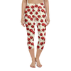 Juicy Cherry Yoga Capris Front View