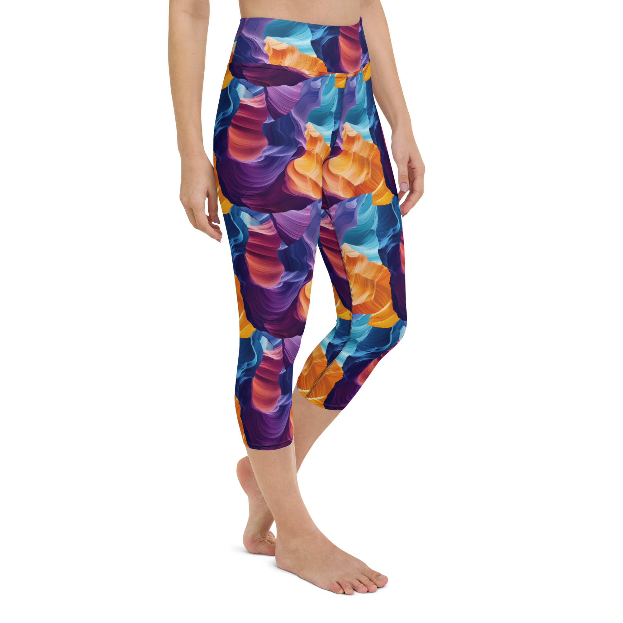 Canyon Sunset Yoga Capris Right