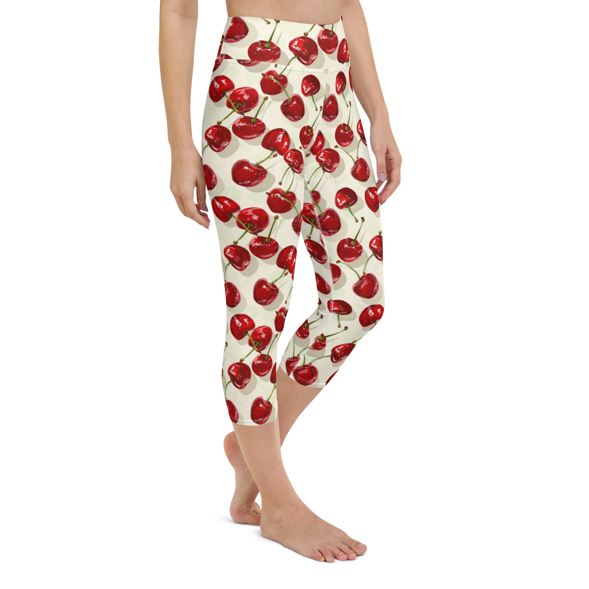 Juicy Cherry Yoga Capris Right View