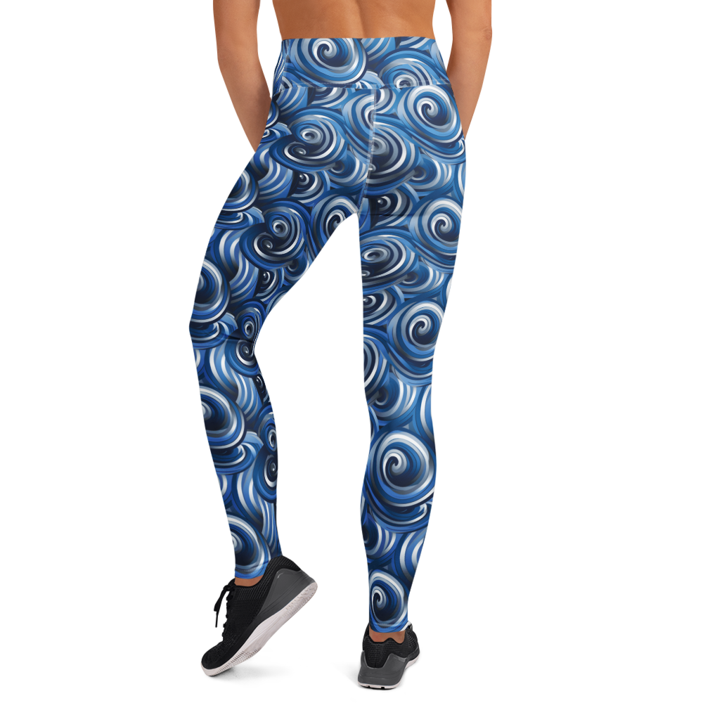 Blue Wave Yoga Pants | GearBunch