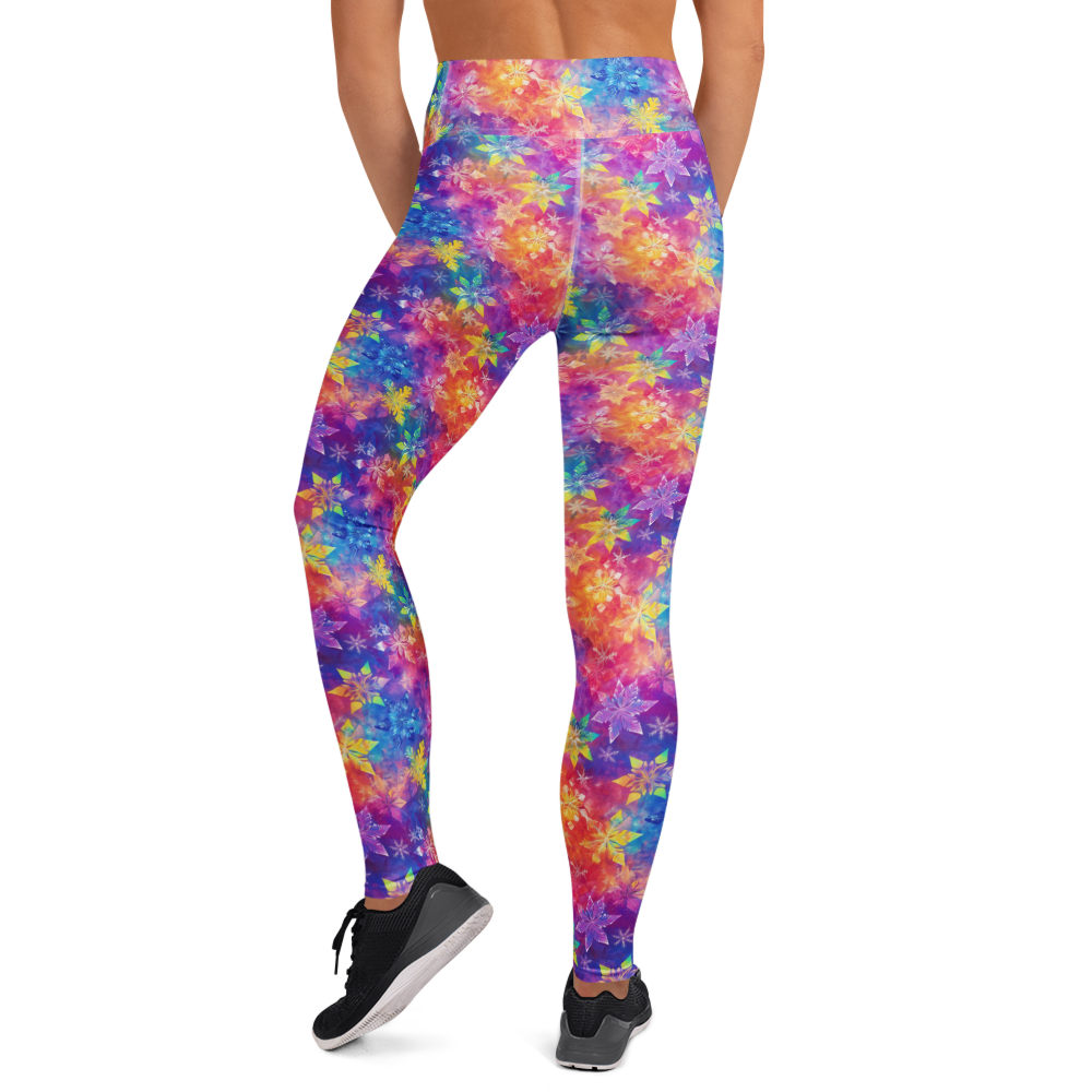 Festive Snowflake Yoga Pants | GearBunch