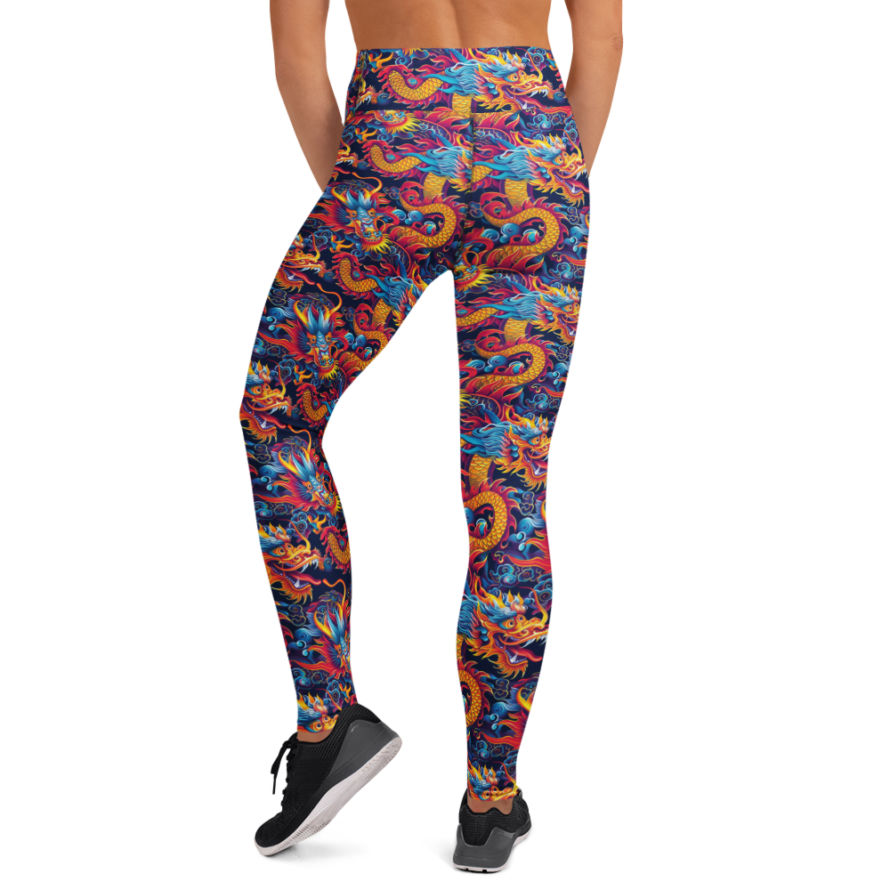 Oriental Dragon Yoga Pants | GearBunch