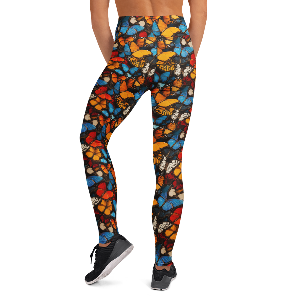 Spring Butterfly Yoga Pants | GearBunch