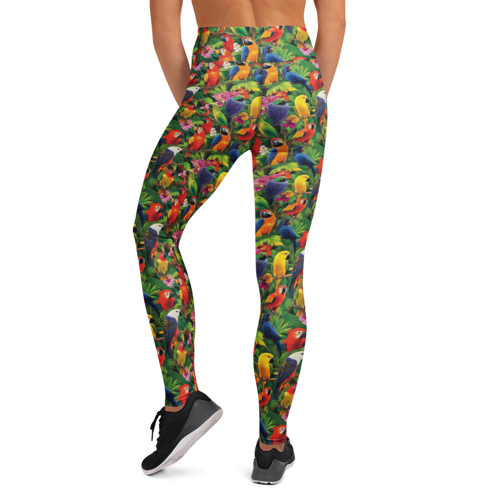 Tropical Bird Yoga Pants | GearBunch