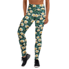 Women's lilly pond printed yoga pants front view