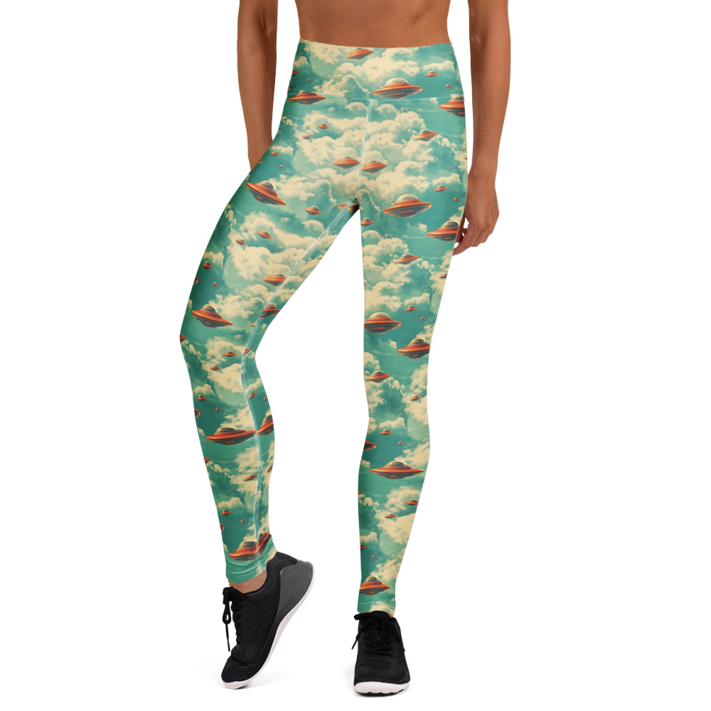 Flying Saucer Yoga Pants Front View