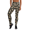 Women's wilted rose yoga pants front view