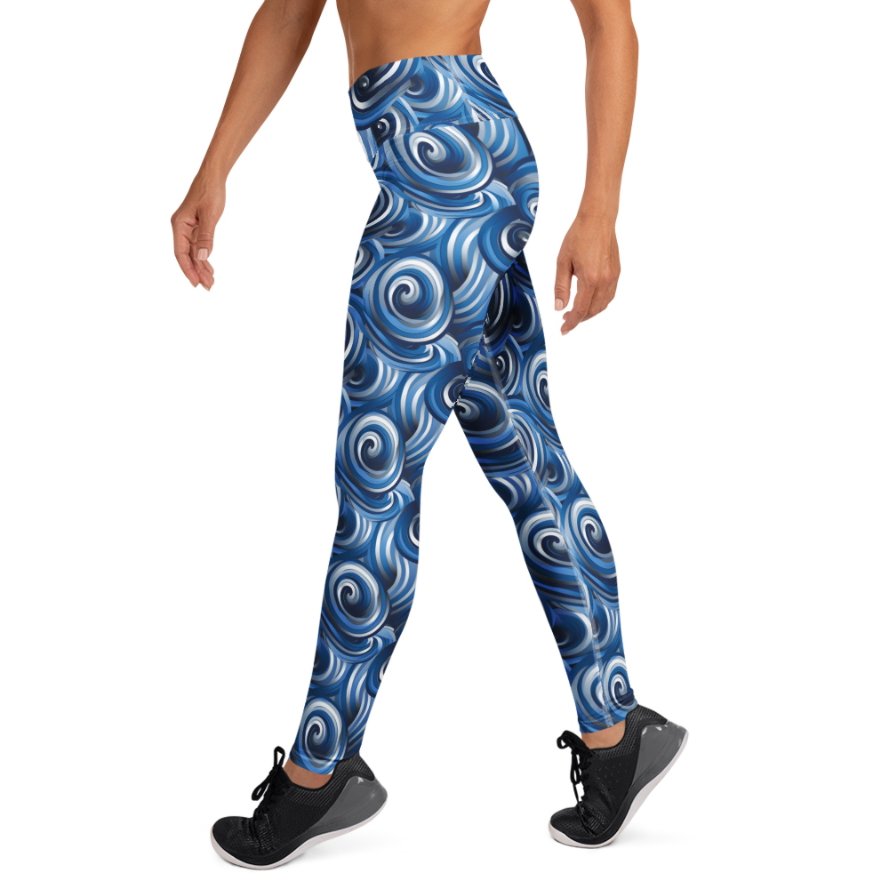 Blue Wave Yoga Pants | GearBunch