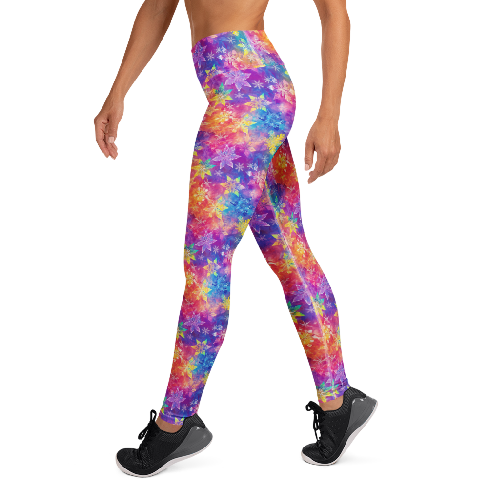 Festive Snowflake Yoga Pants | GearBunch