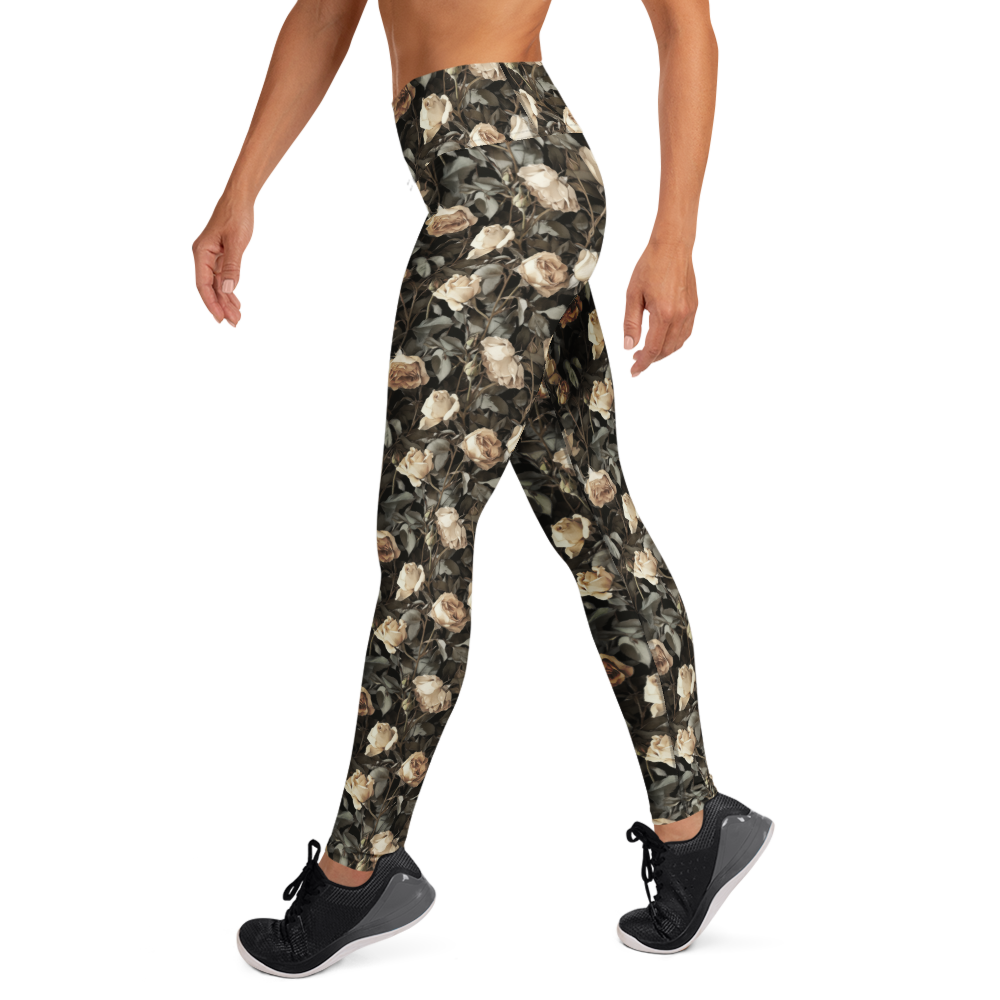 Wilted Rose Yoga Pants | GearBunch