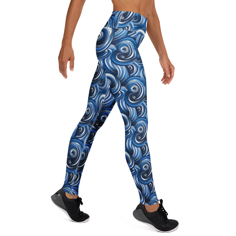 Blue Wave Yoga Pants | GearBunch