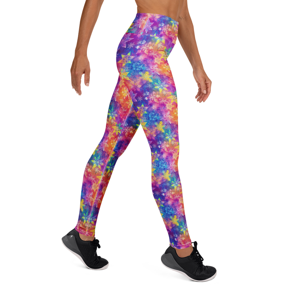 Festive Snowflake Yoga Pants | GearBunch