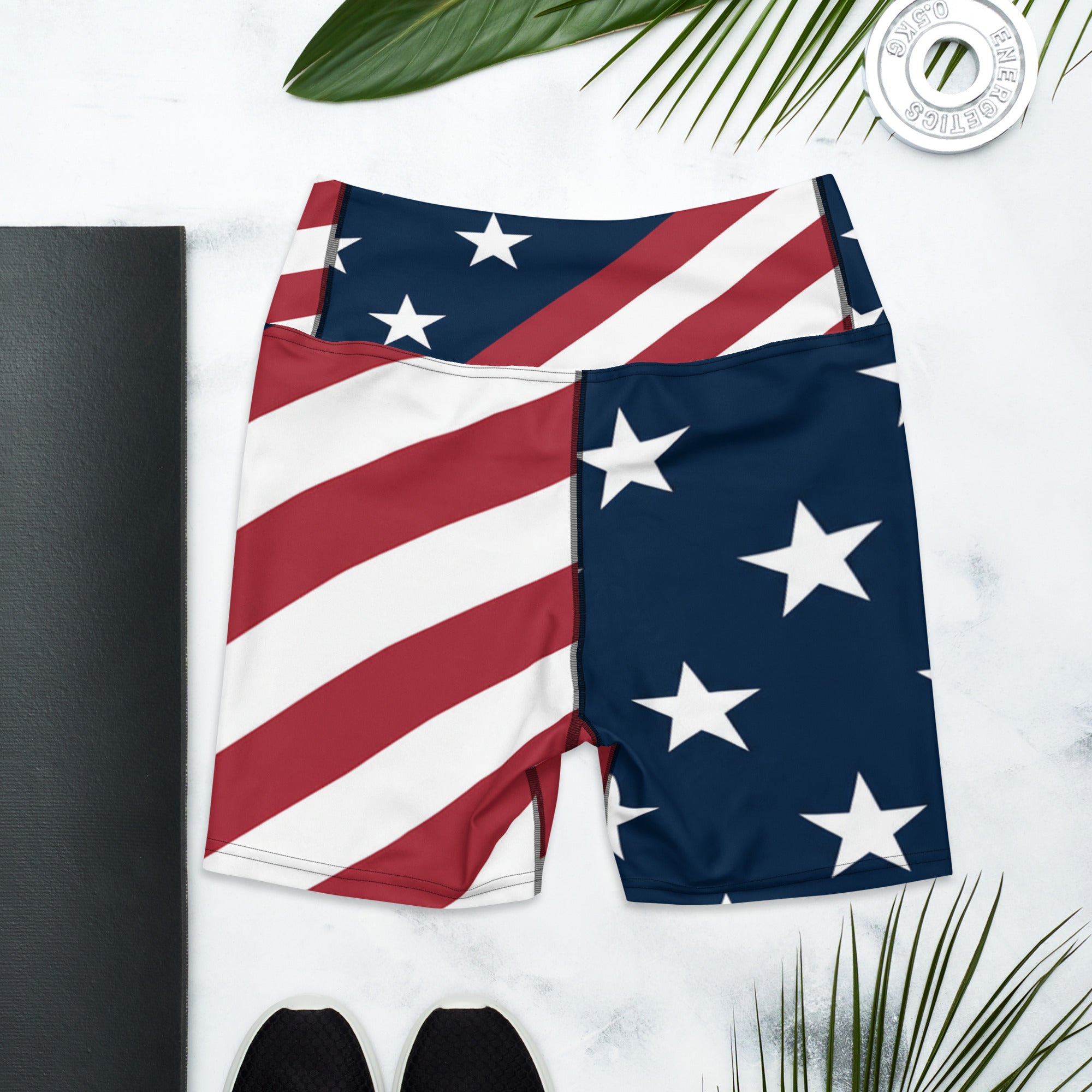 American Stars Diagonal Yoga Shorts | GearBunch