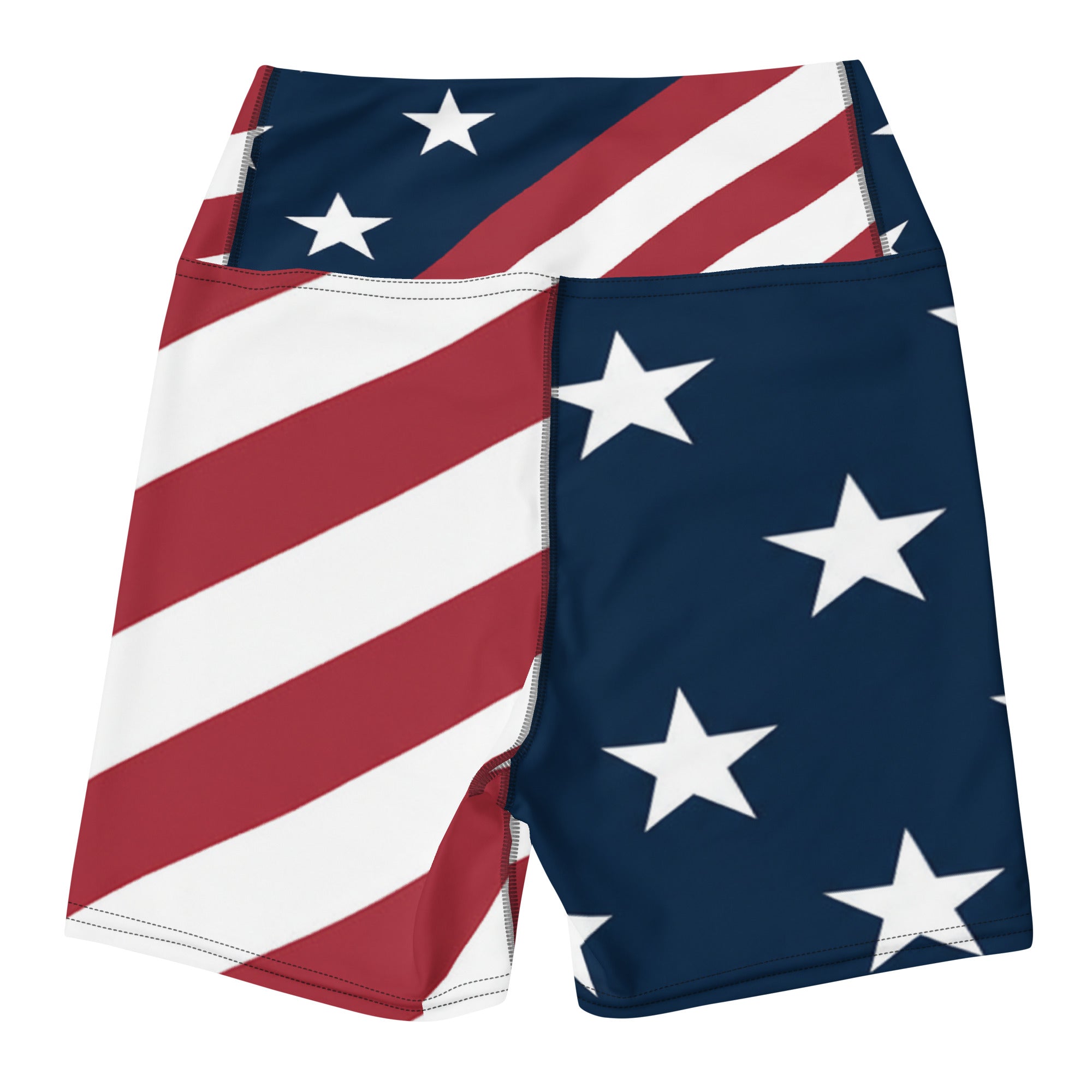 American Stars Diagonal Yoga Shorts | GearBunch