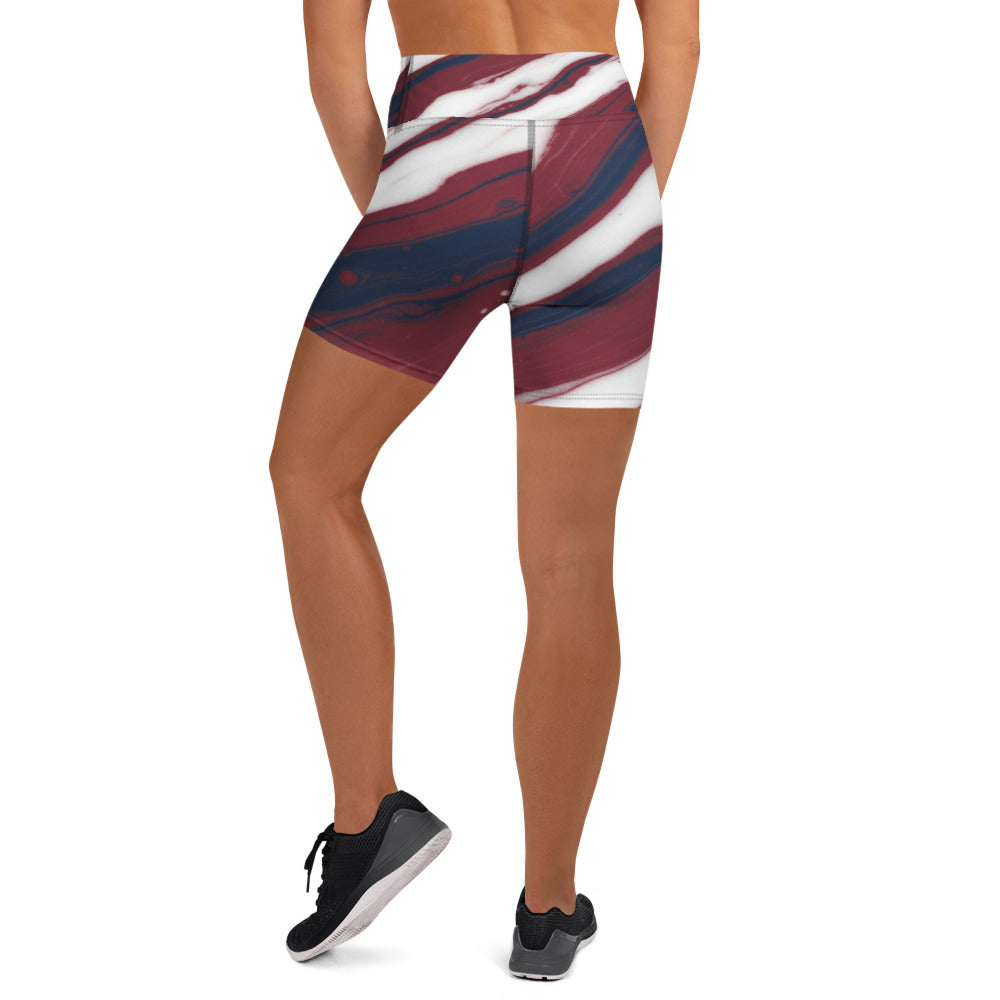 American Marble Yoga Shorts | GearBunch
