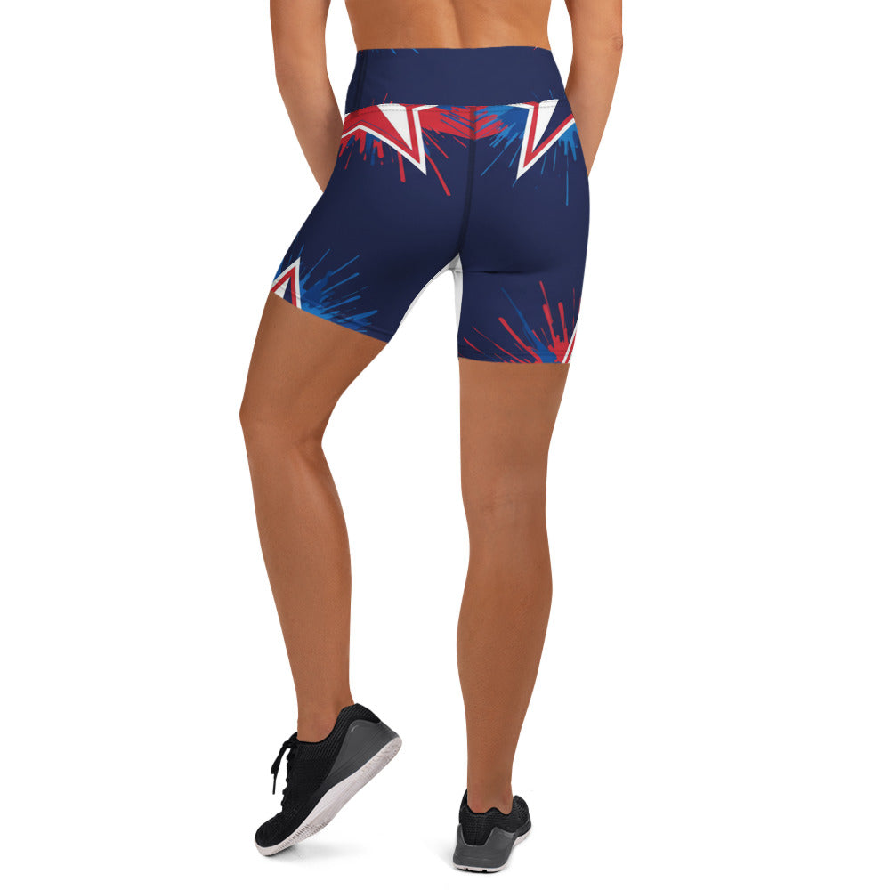 American Ink Stars Yoga Shorts | GearBunch