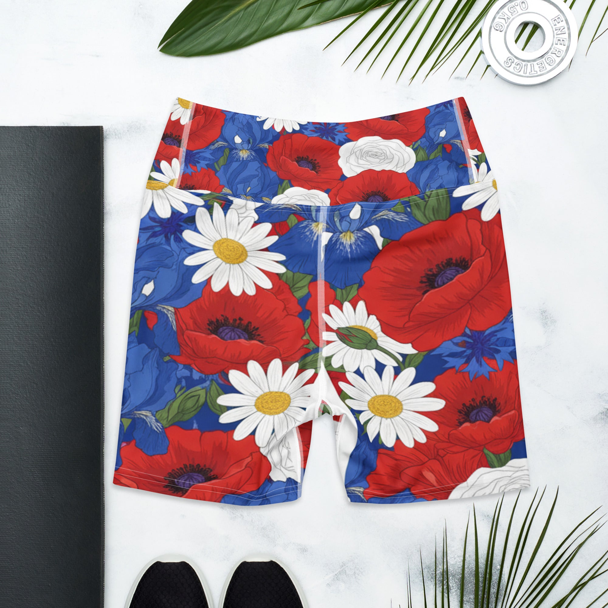 Americana Wildflower Yoga Shorts | GearBunch