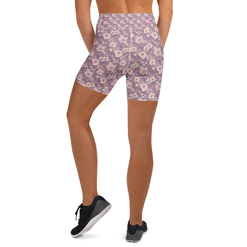 Vintage Fashion Cover Yoga Shorts | GearBunch