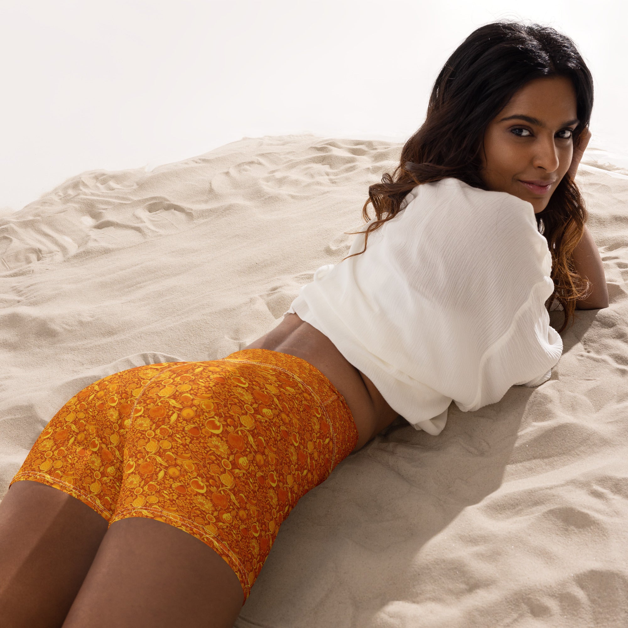 Fruit Market Still Life Yoga Shorts | GearBunch