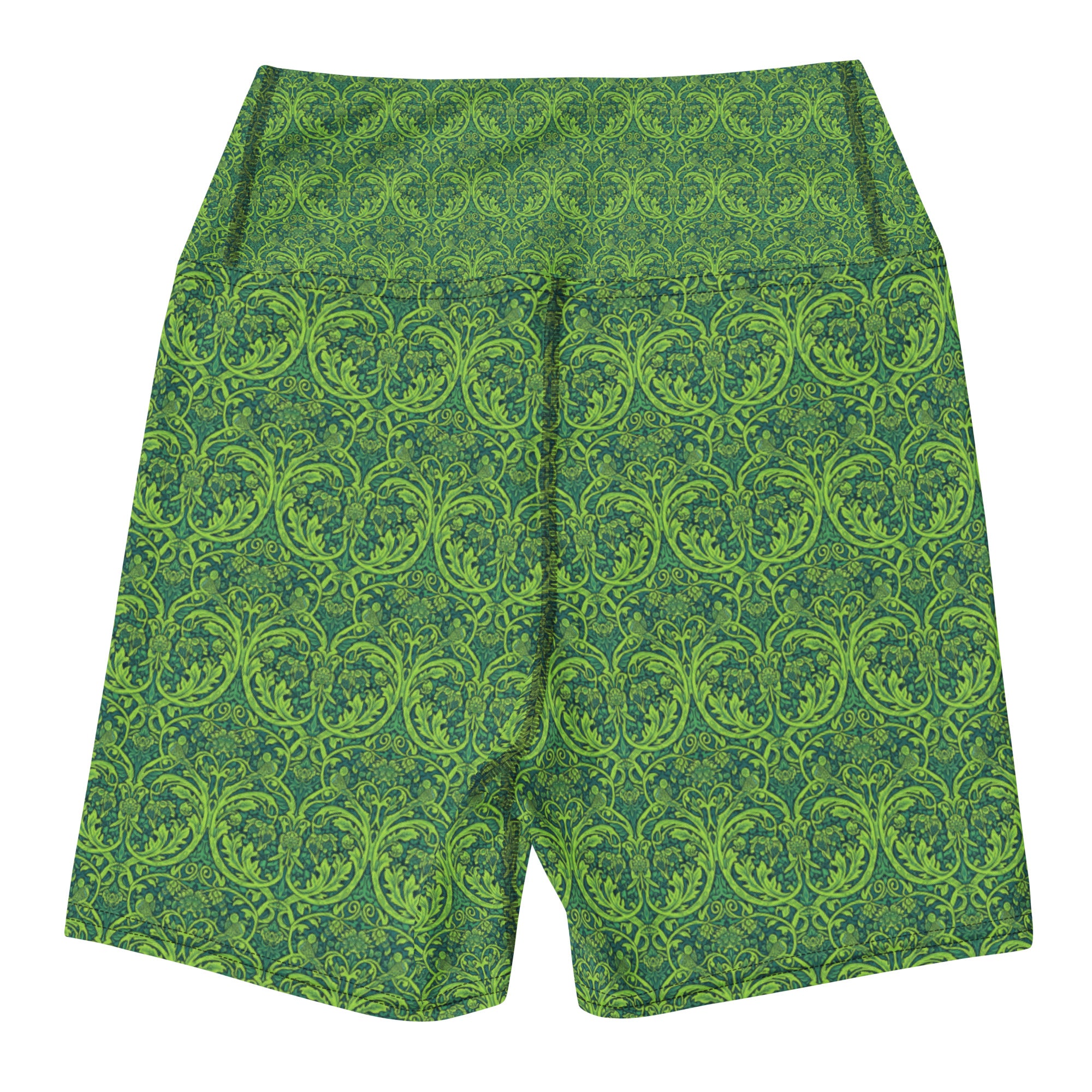 William Morris Tree Yoga Shorts | GearBunch