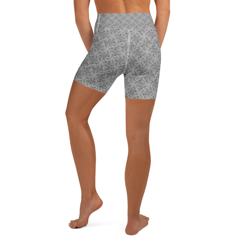 Confusion Abstract Yoga Shorts | GearBunch
