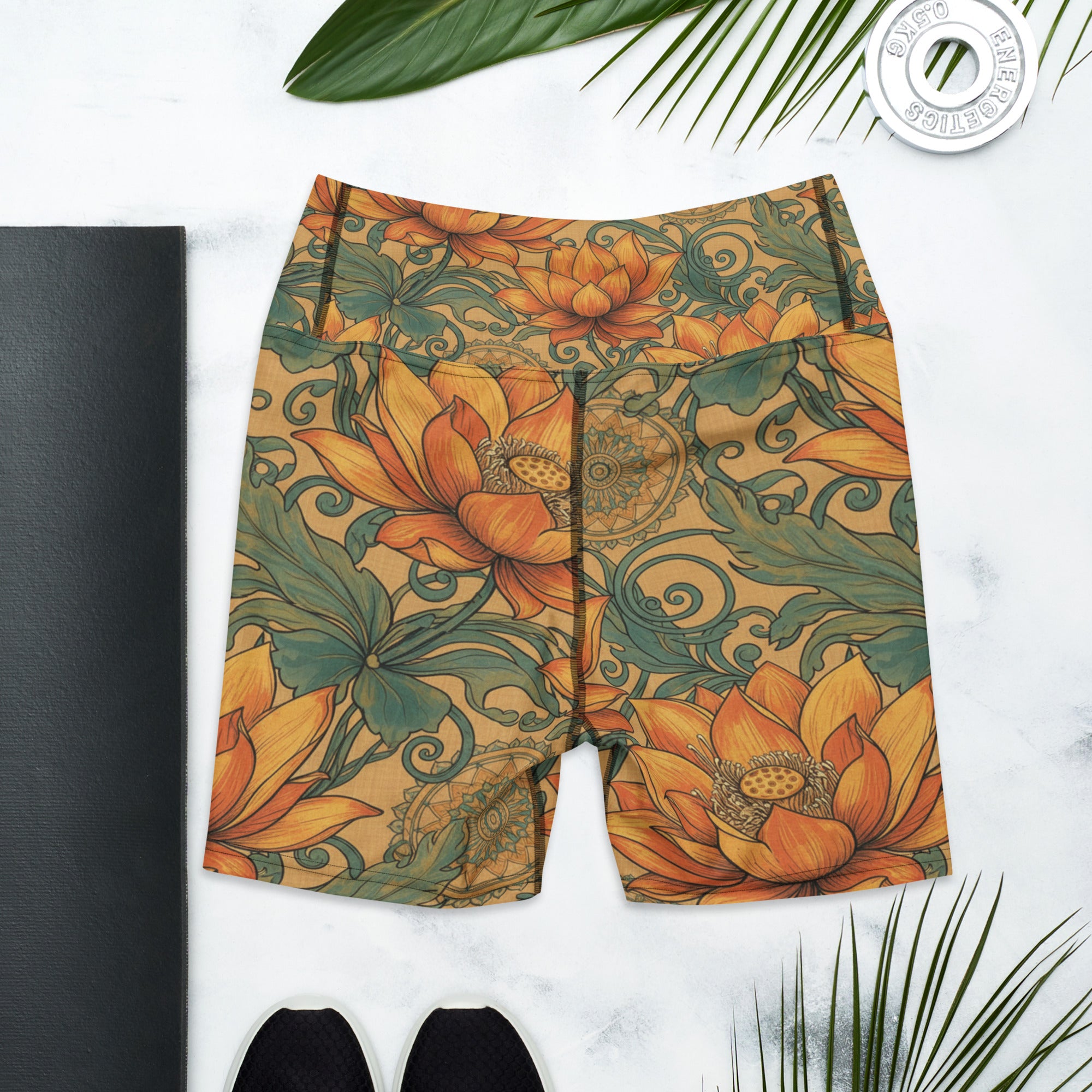 Boho Lotus and Mandalas Yoga Shorts | GearBunch