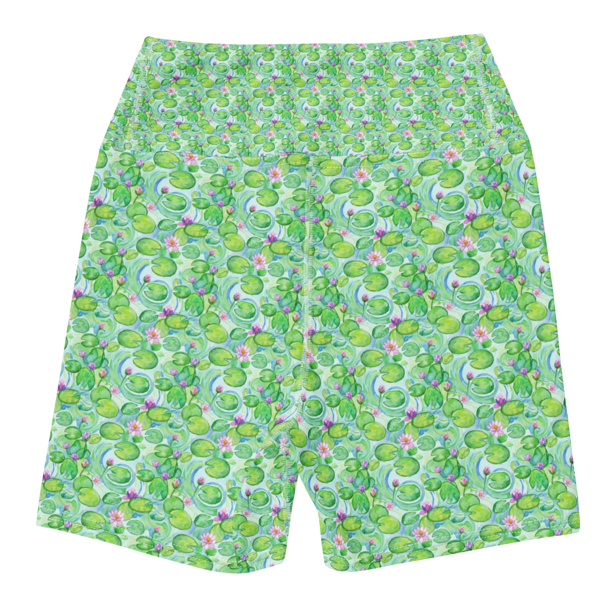 Claude Monet Water Lilies Yoga Shorts | GearBunch