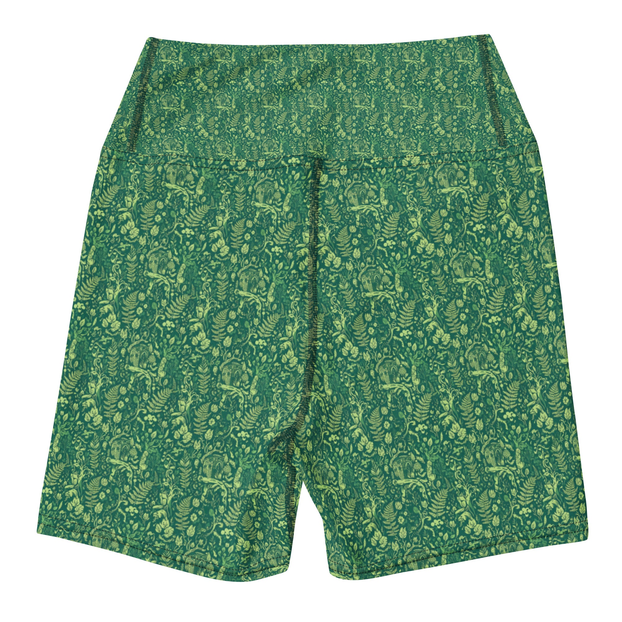 Forgotten Wilderness Garden Yoga Shorts | GearBunch