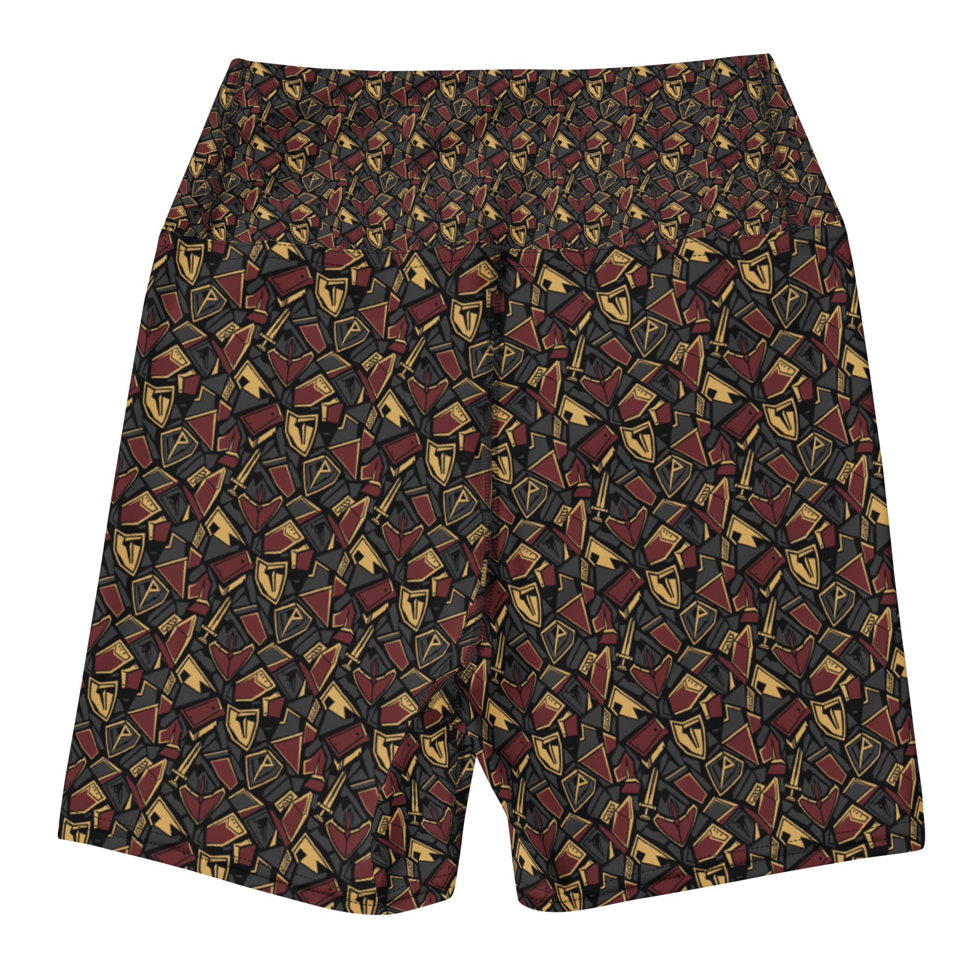 Armor of God Abstract Yoga Shorts | GearBunch