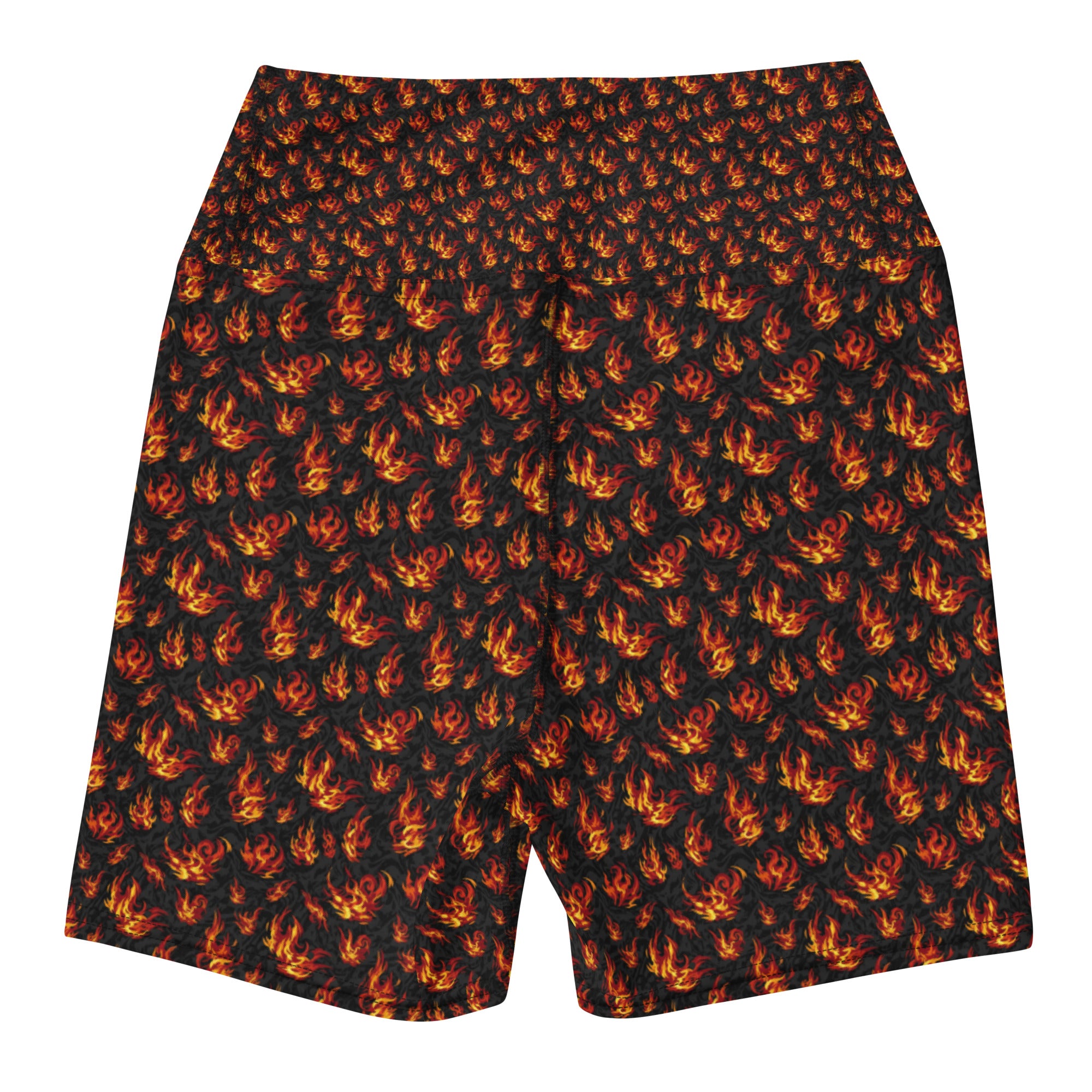 Holy Spirit Flames Yoga Shorts | GearBunch