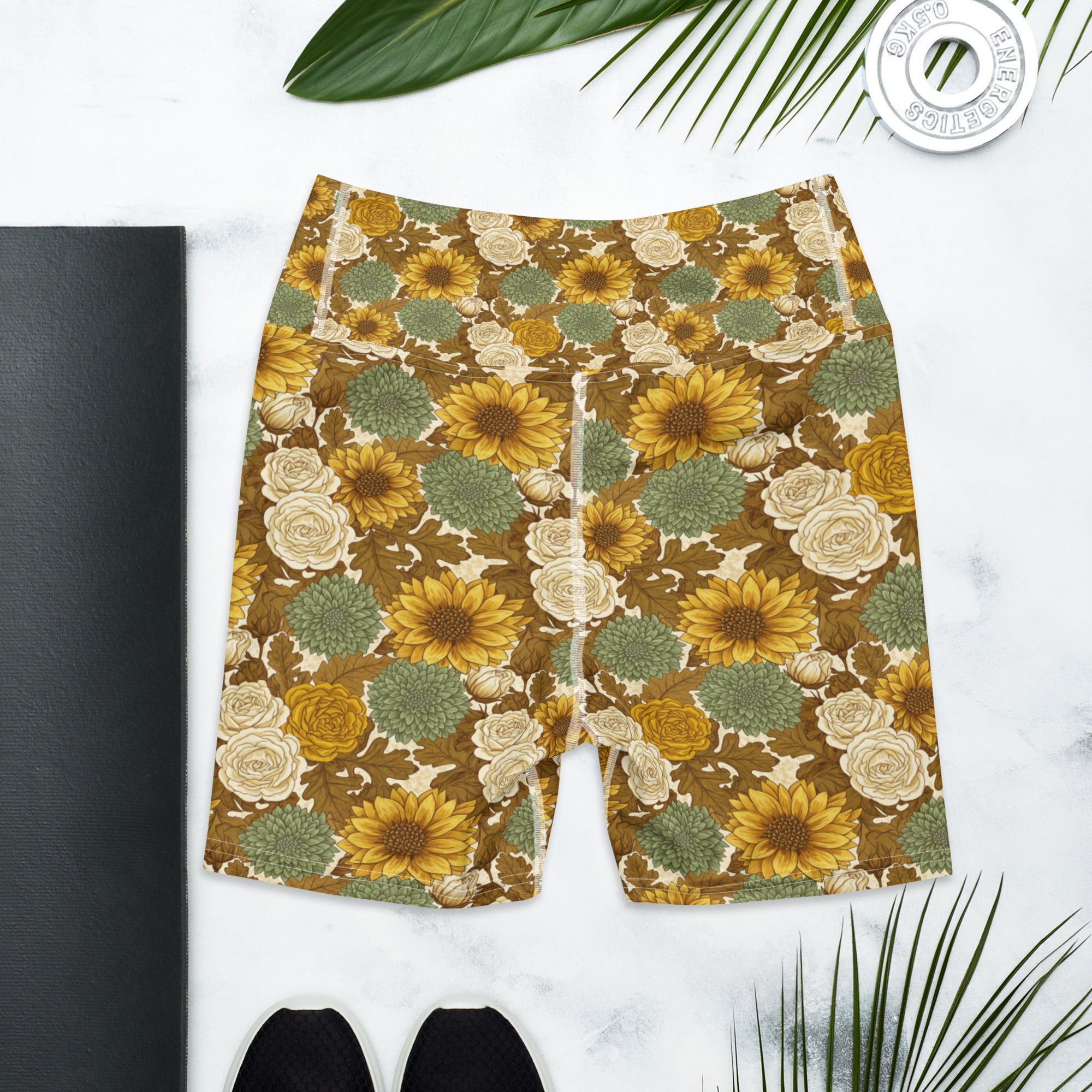 Virgo Harvest Botanical Yoga Shorts | GearBunch