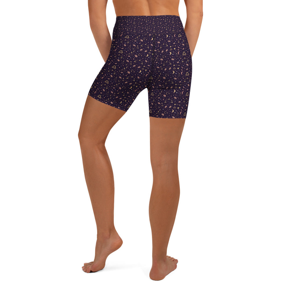 Libra Celestial Yoga Shorts | GearBunch