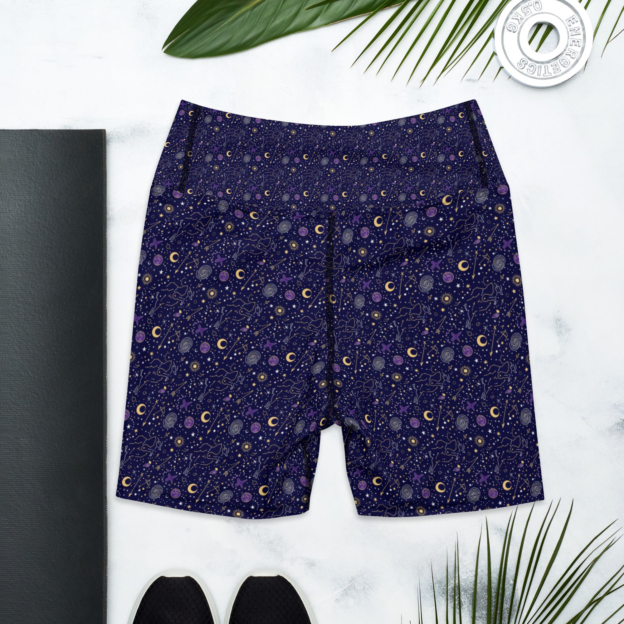 Sagittarius Celestial Yoga Shorts | GearBunch