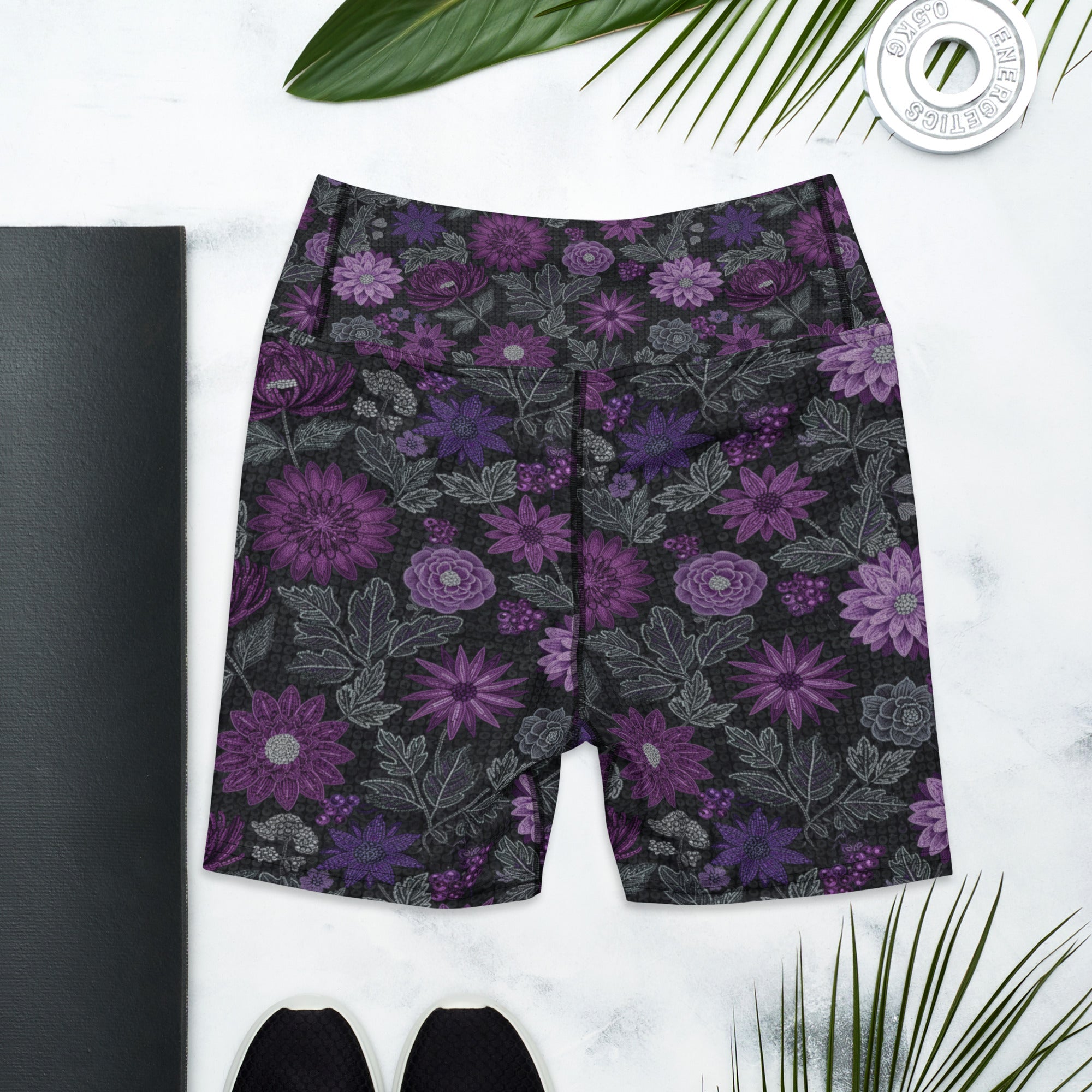 Jewel Orchid Yoga Shorts | GearBunch