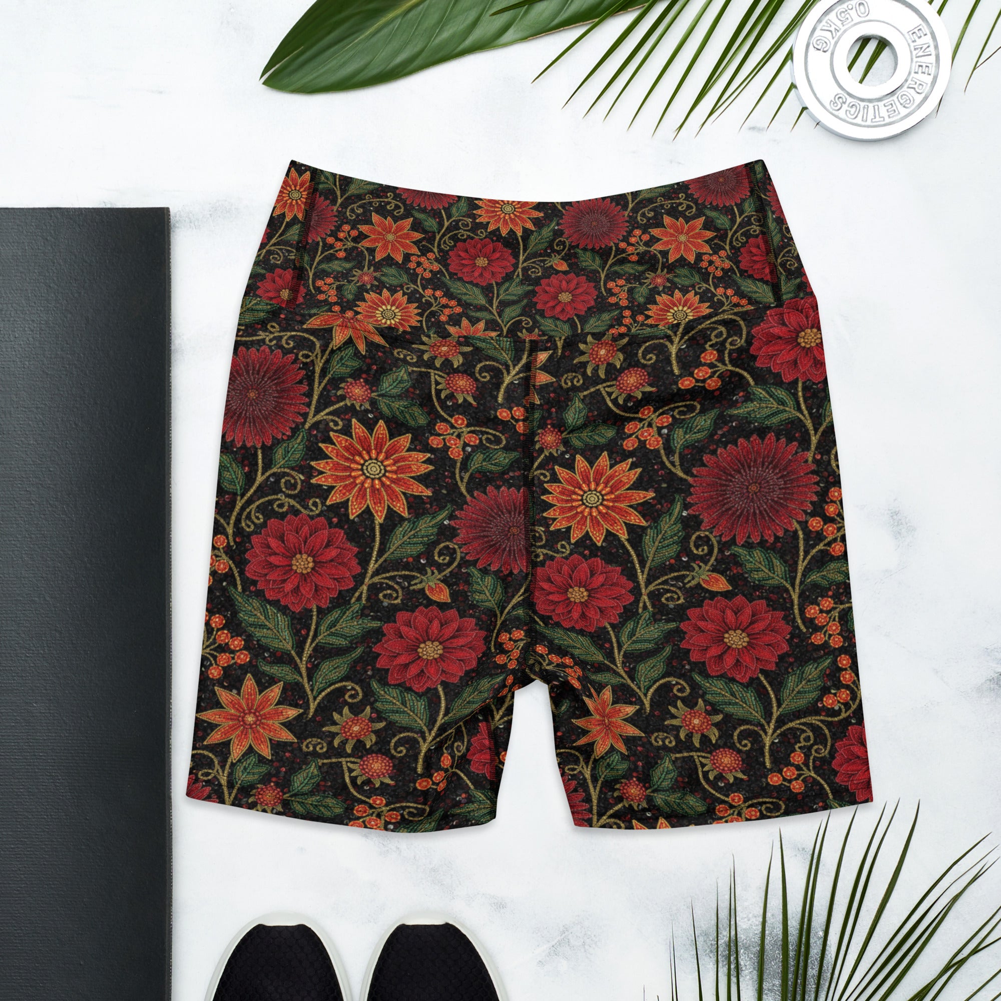 Crimson Fantasy Yoga Shorts | GearBunch