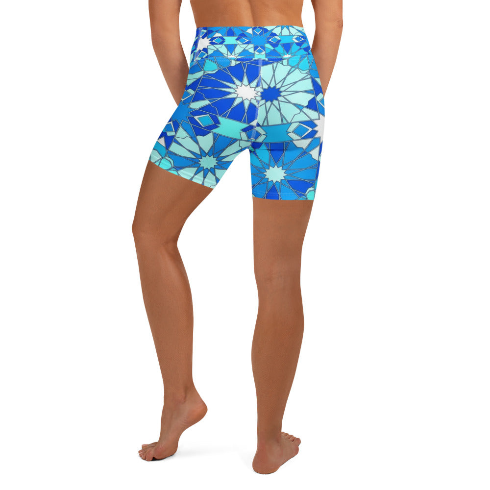 Zellige Arctic Yoga Shorts | GearBunch