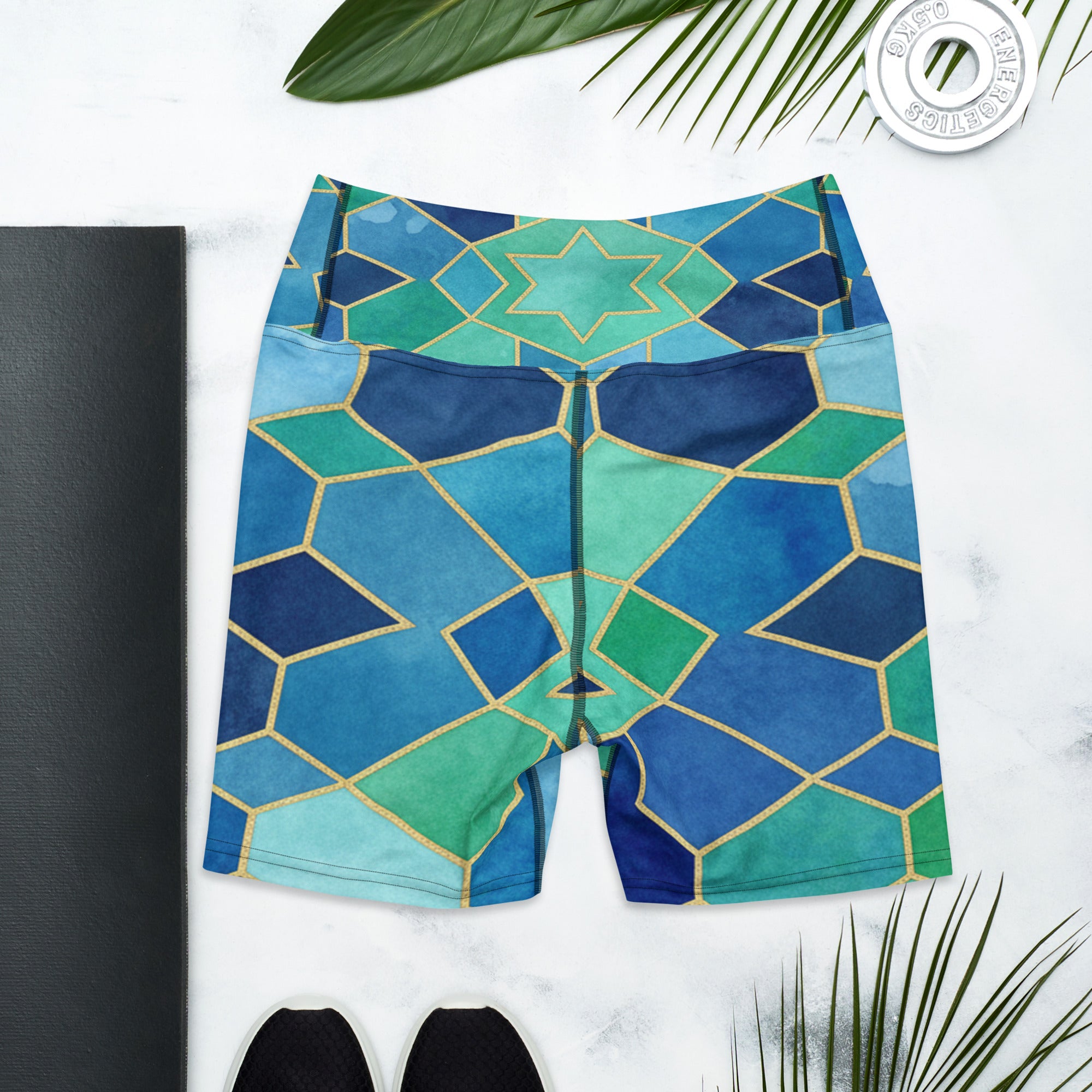 Ocean Blues Yoga Shorts | GearBunch