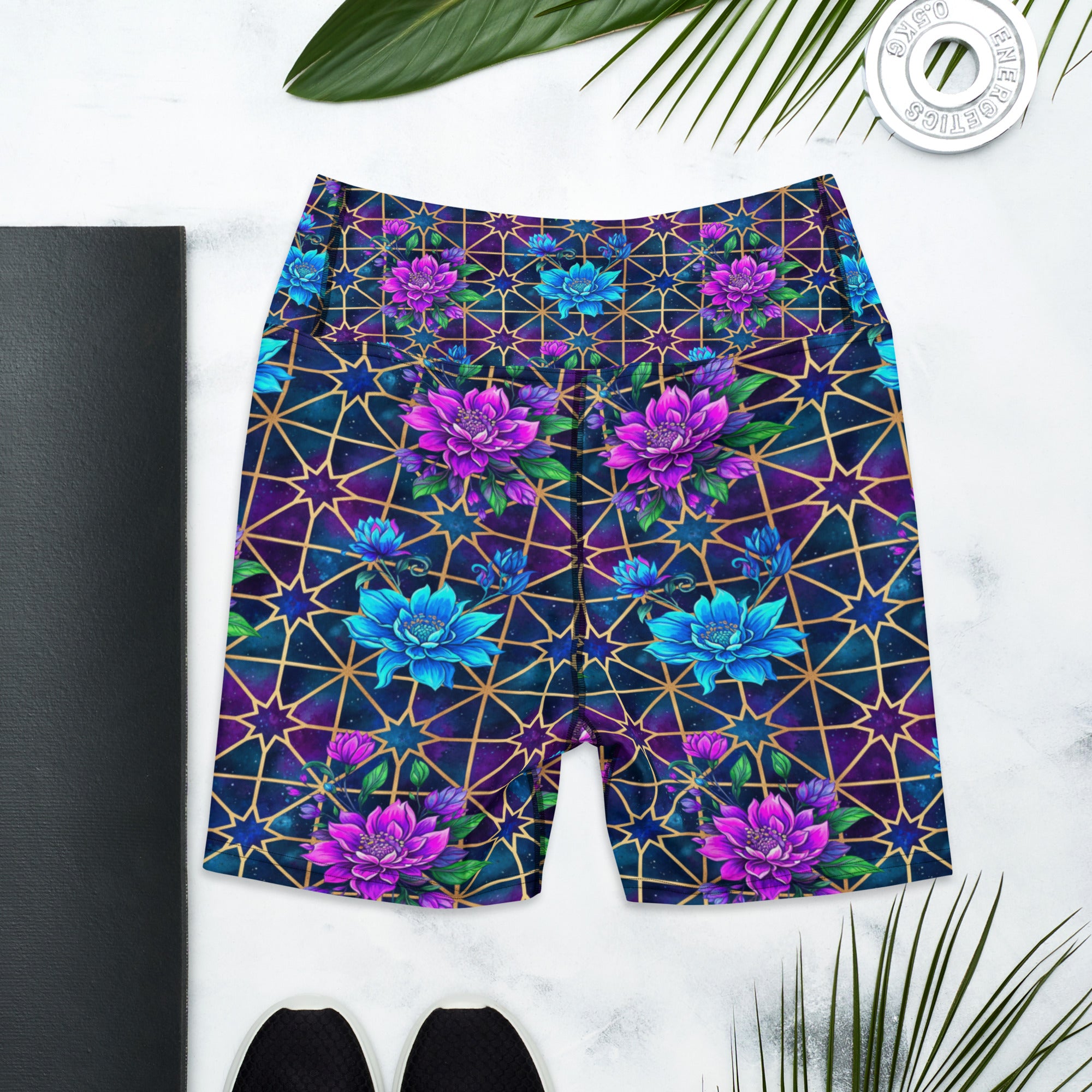 Midnight Galaxy Yoga Shorts | GearBunch