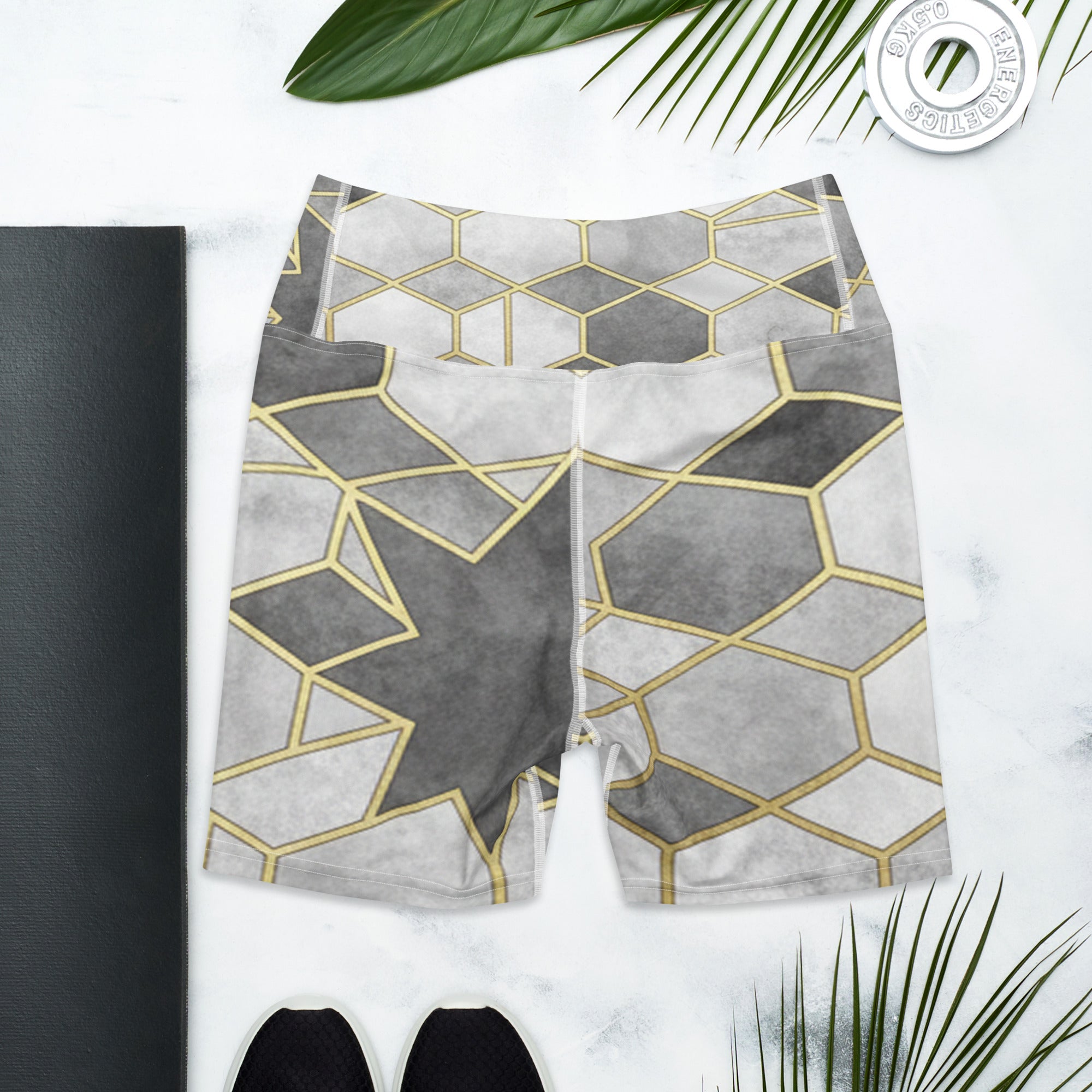 Monochrome Luxe Yoga Shorts | GearBunch